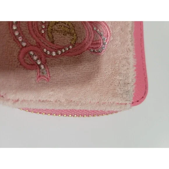 Juicy Couture Lovers Club Square Wristlet Wallet Pink Diamond Rhinestone - Picture 3 of 6